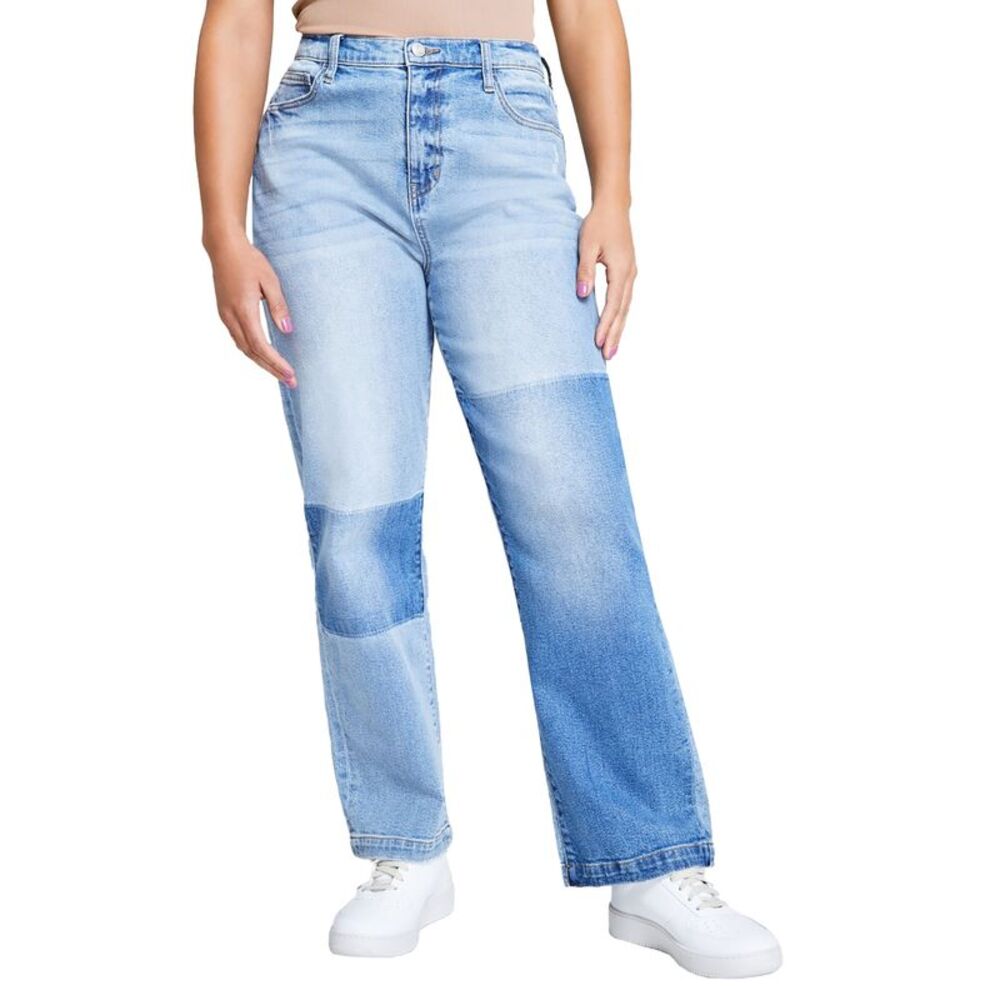 Women's Ultra-High-Rise Straight-Leg Jeans - Picture 1 of 1